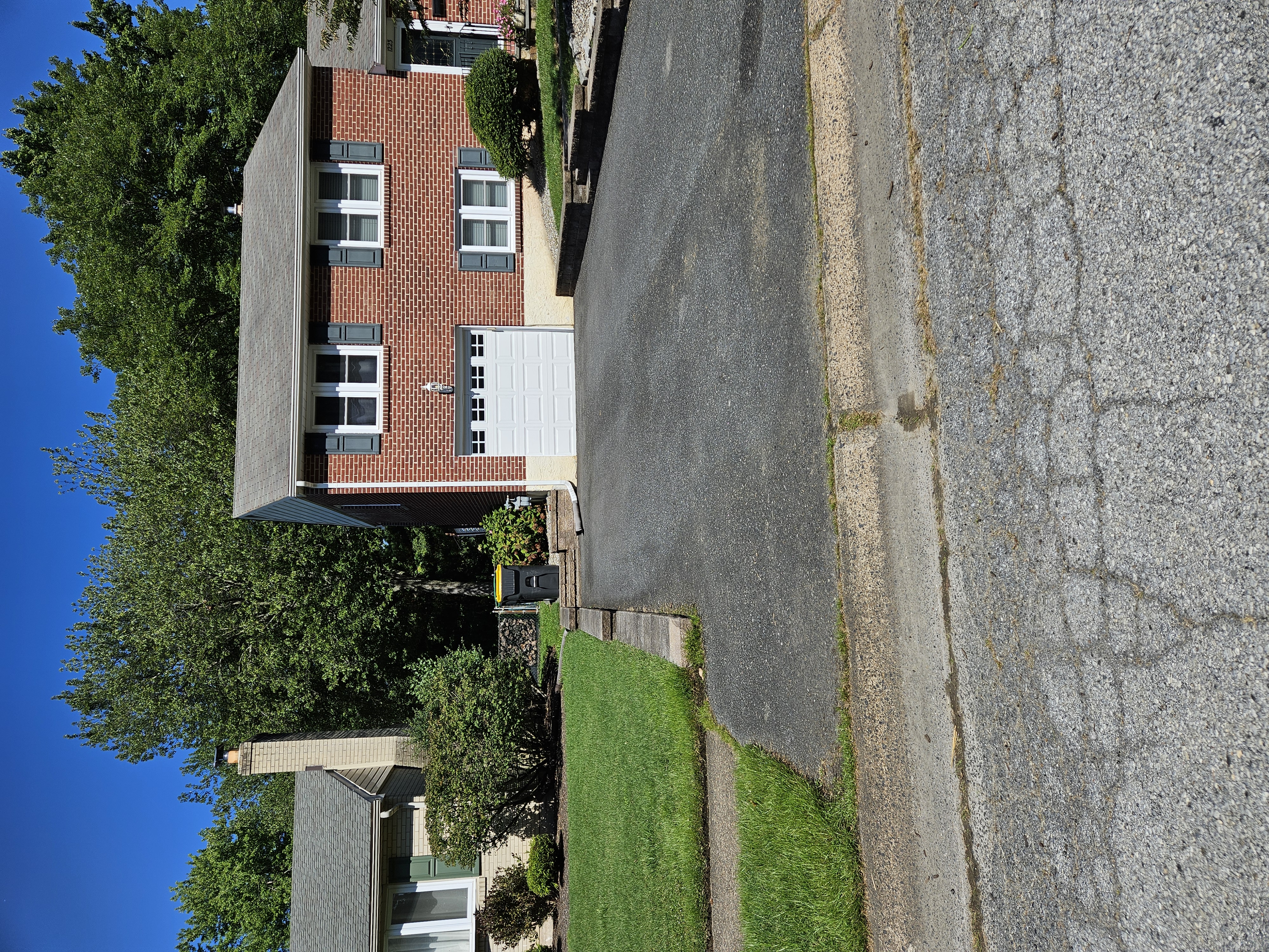 Residential driveway before sealcoating