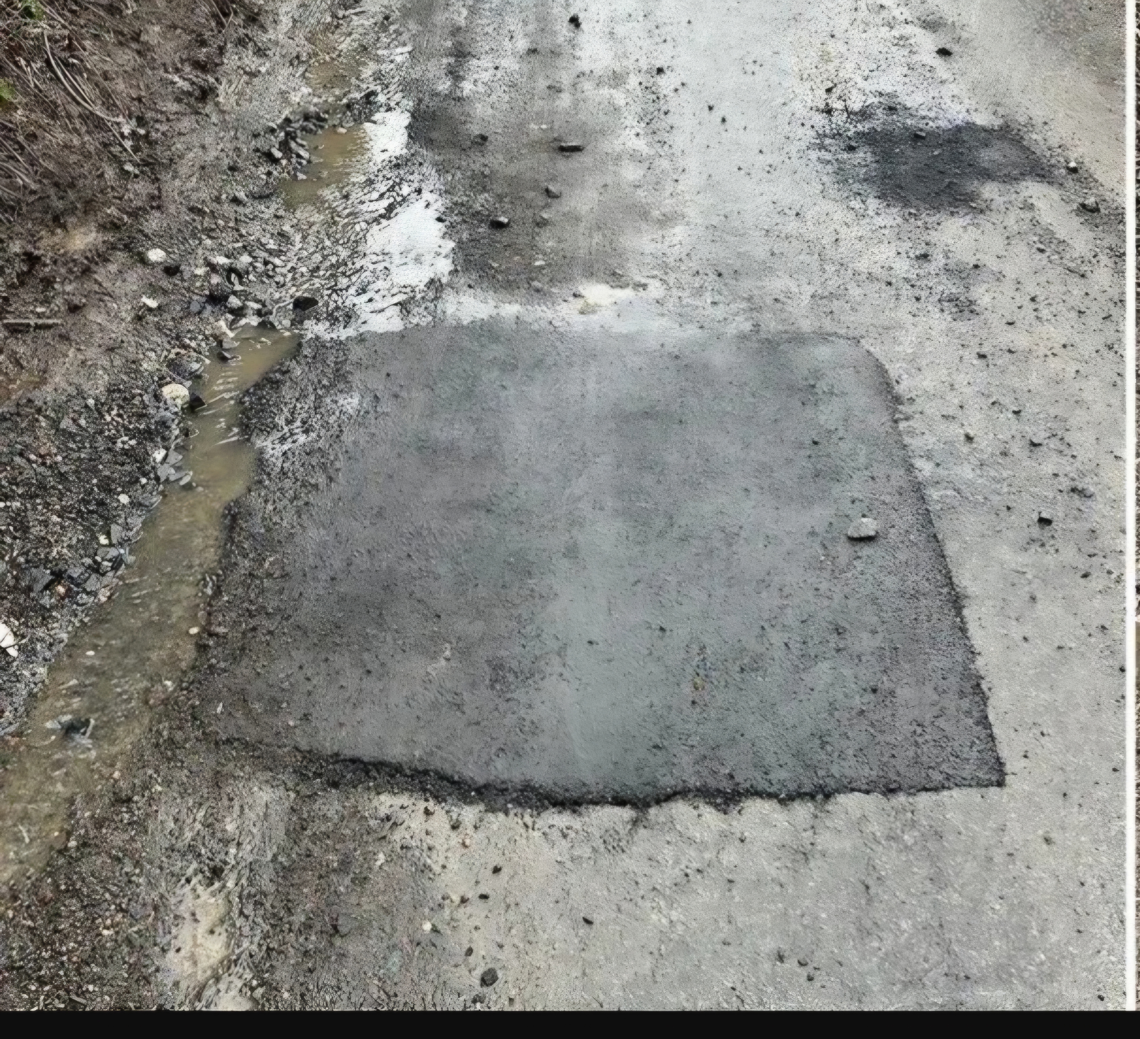Pothole repair after